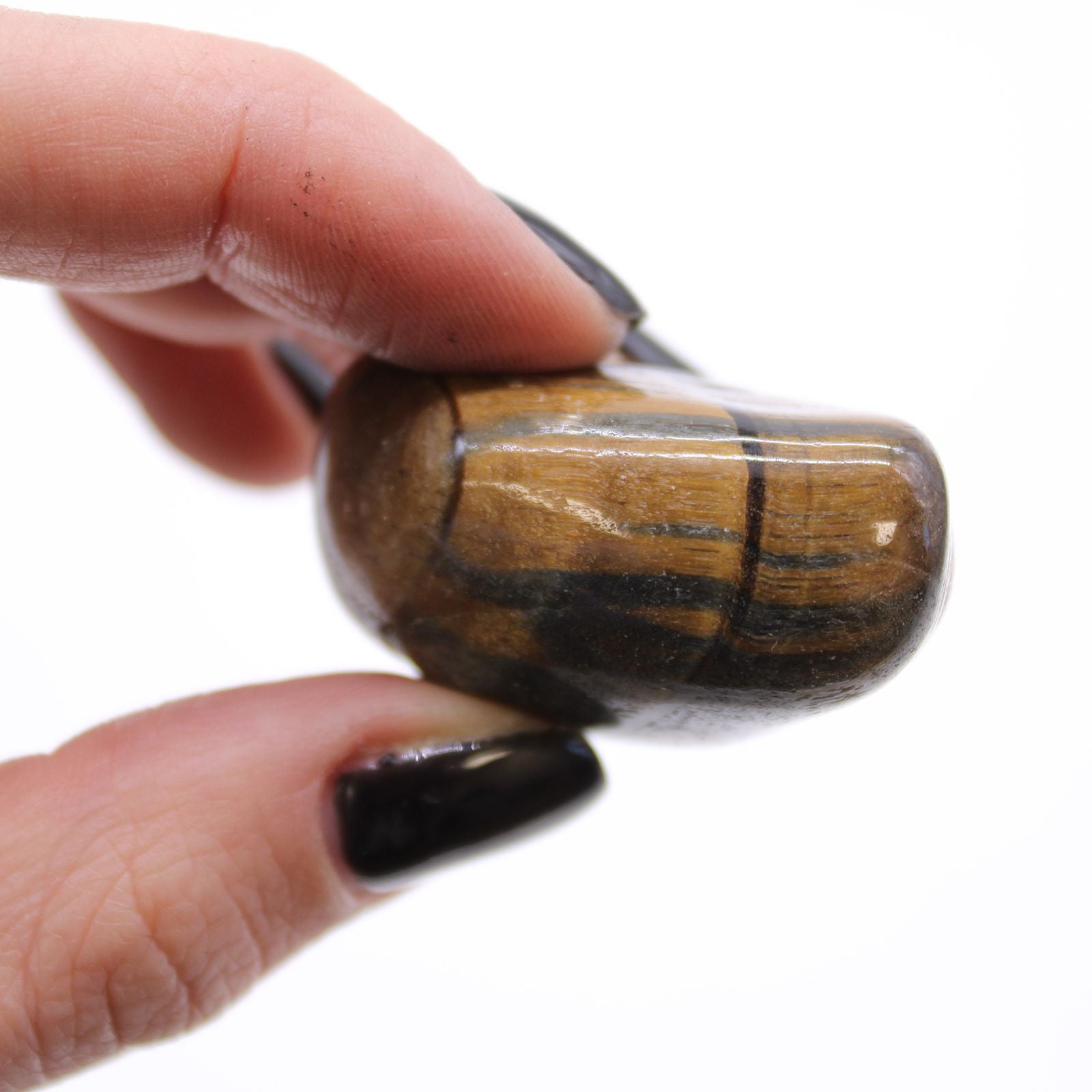 African Tumble Stone x12 - Medium - Tigers Eye (Varigated)