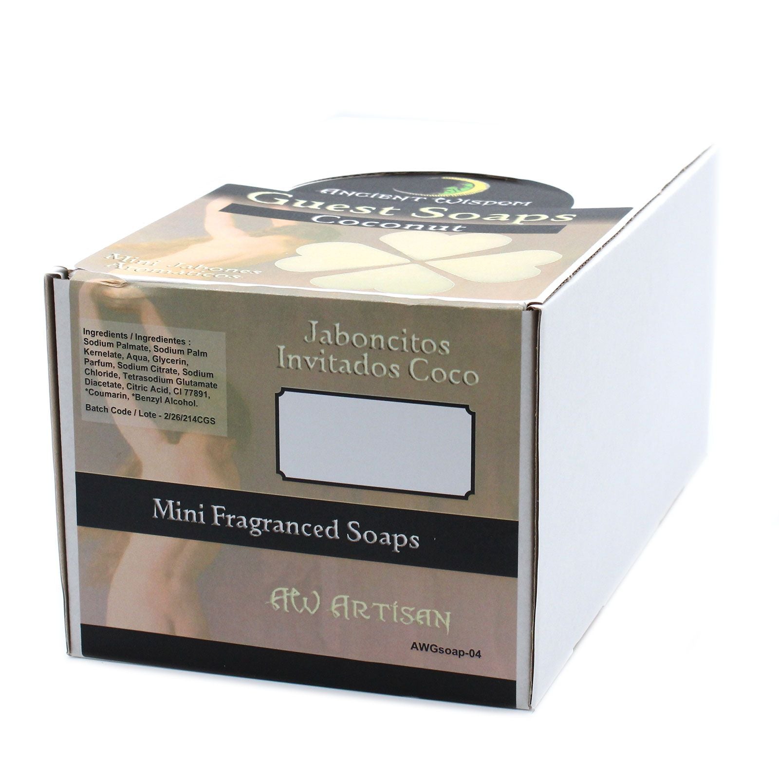 Heart Guest Soaps 10x - Coconut