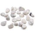 African Tumble Stone x24 - Small - White Howlite (Magnesite)