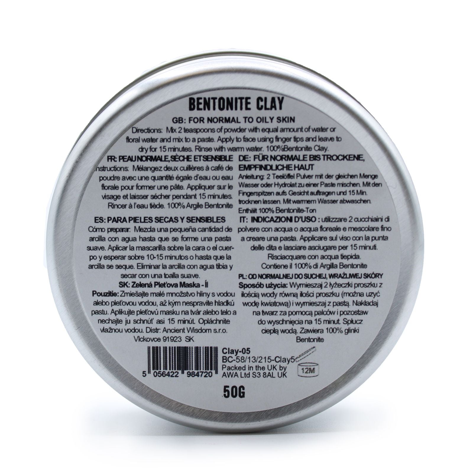 50g Bentonite Clay
