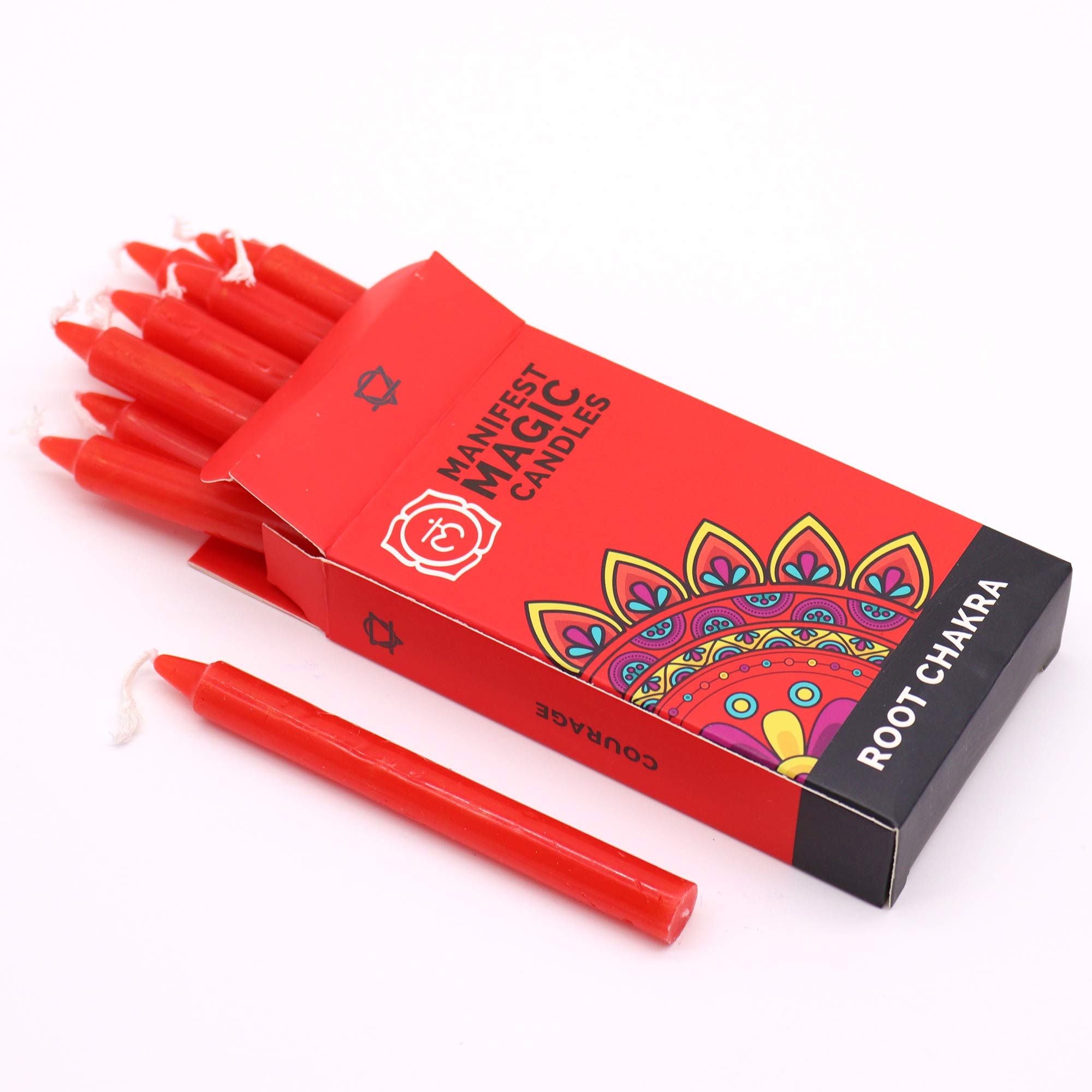 Manifest Magic Candles 12 Pack – Root Chakra