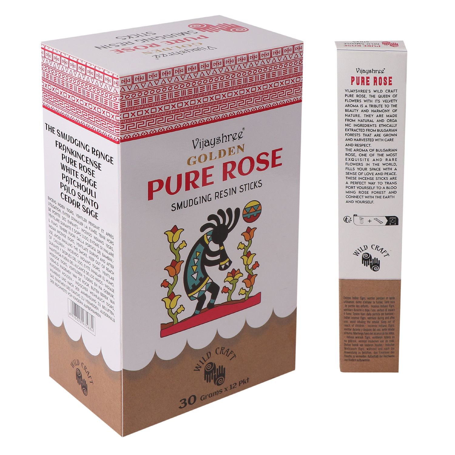 Golden Pure Rose Smudging Resin Sticks 30g (6s)