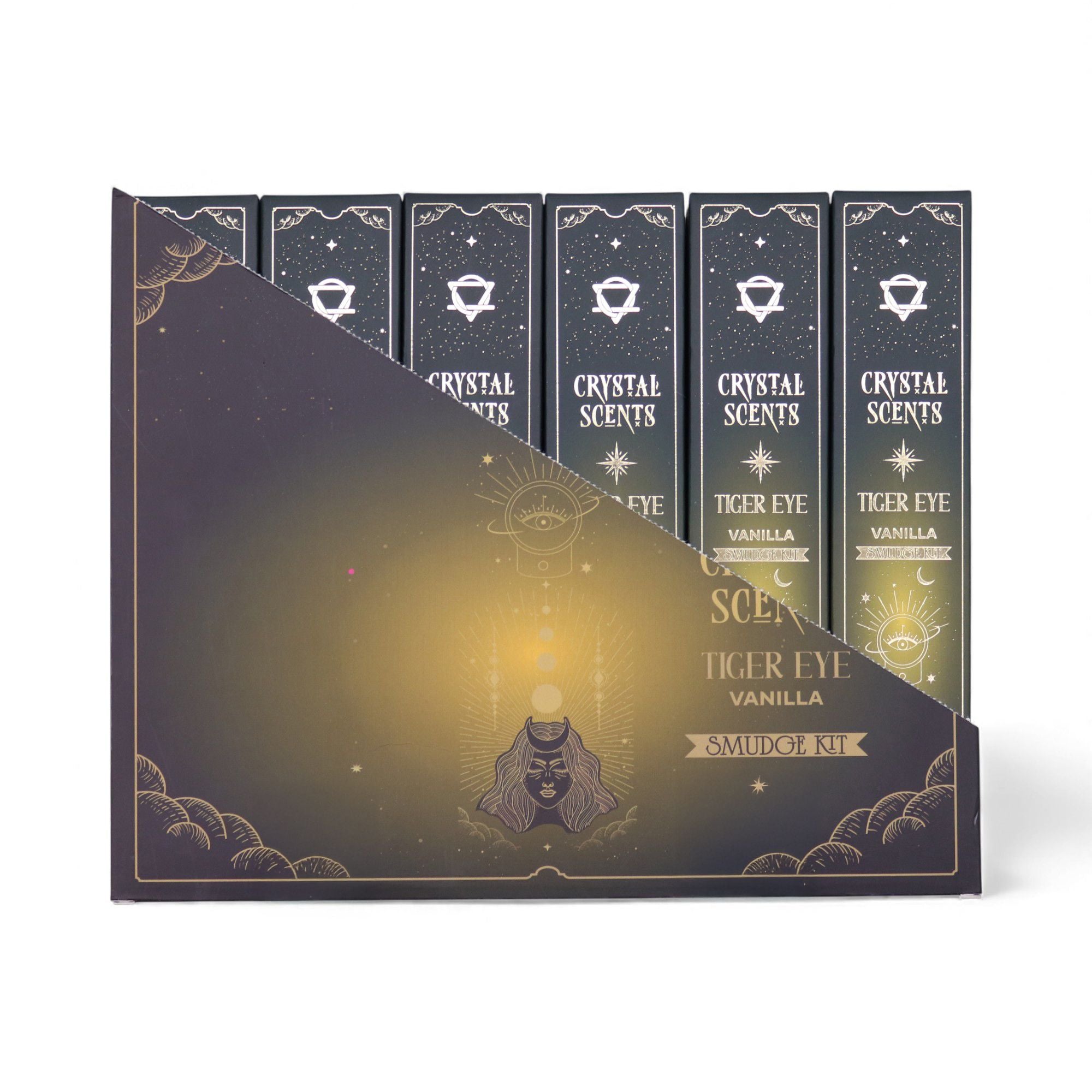 Crystal Scents Smudge Incense - Tiger Eye - Vanilla