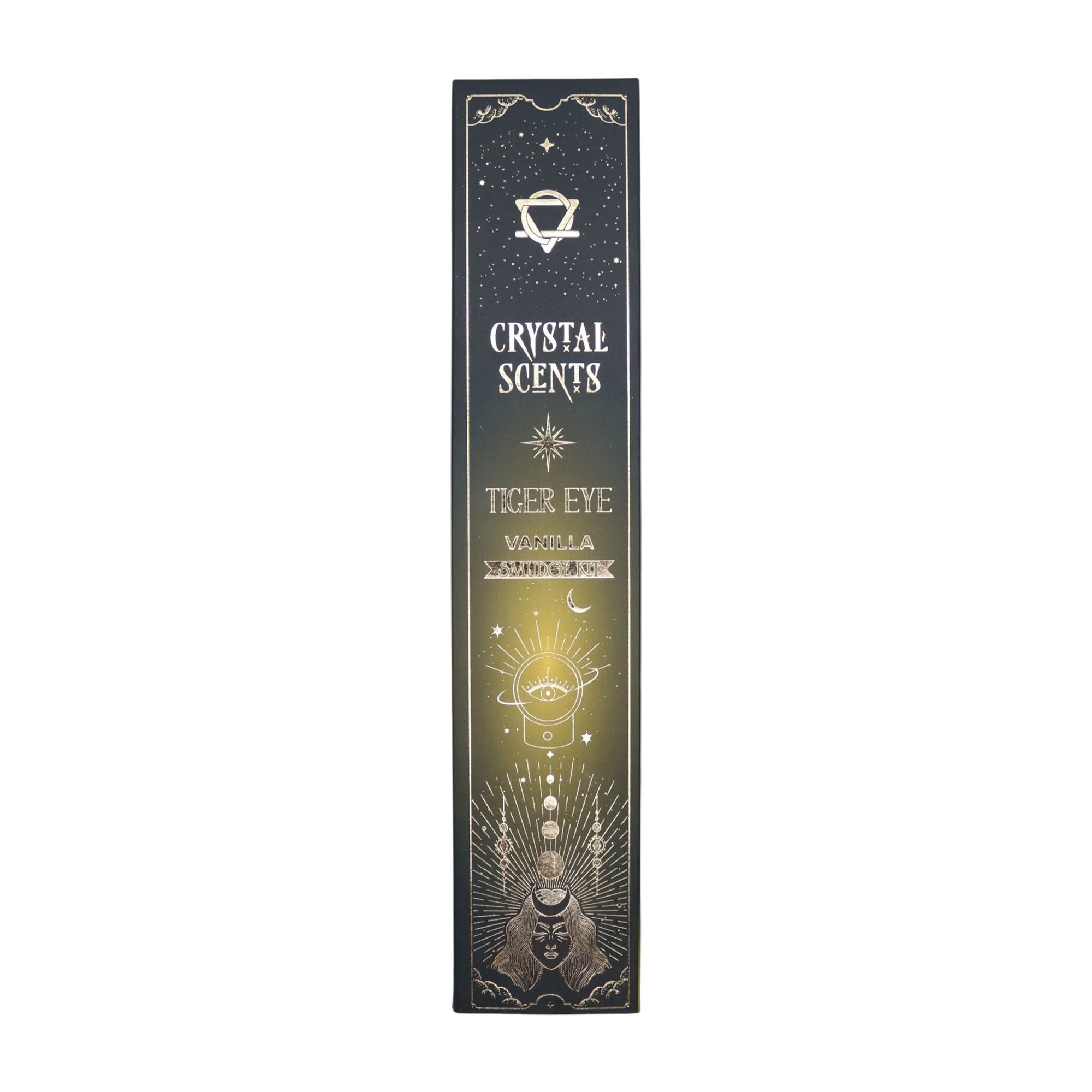 Crystal Scents Smudge Incense - Tiger Eye - Vanilla