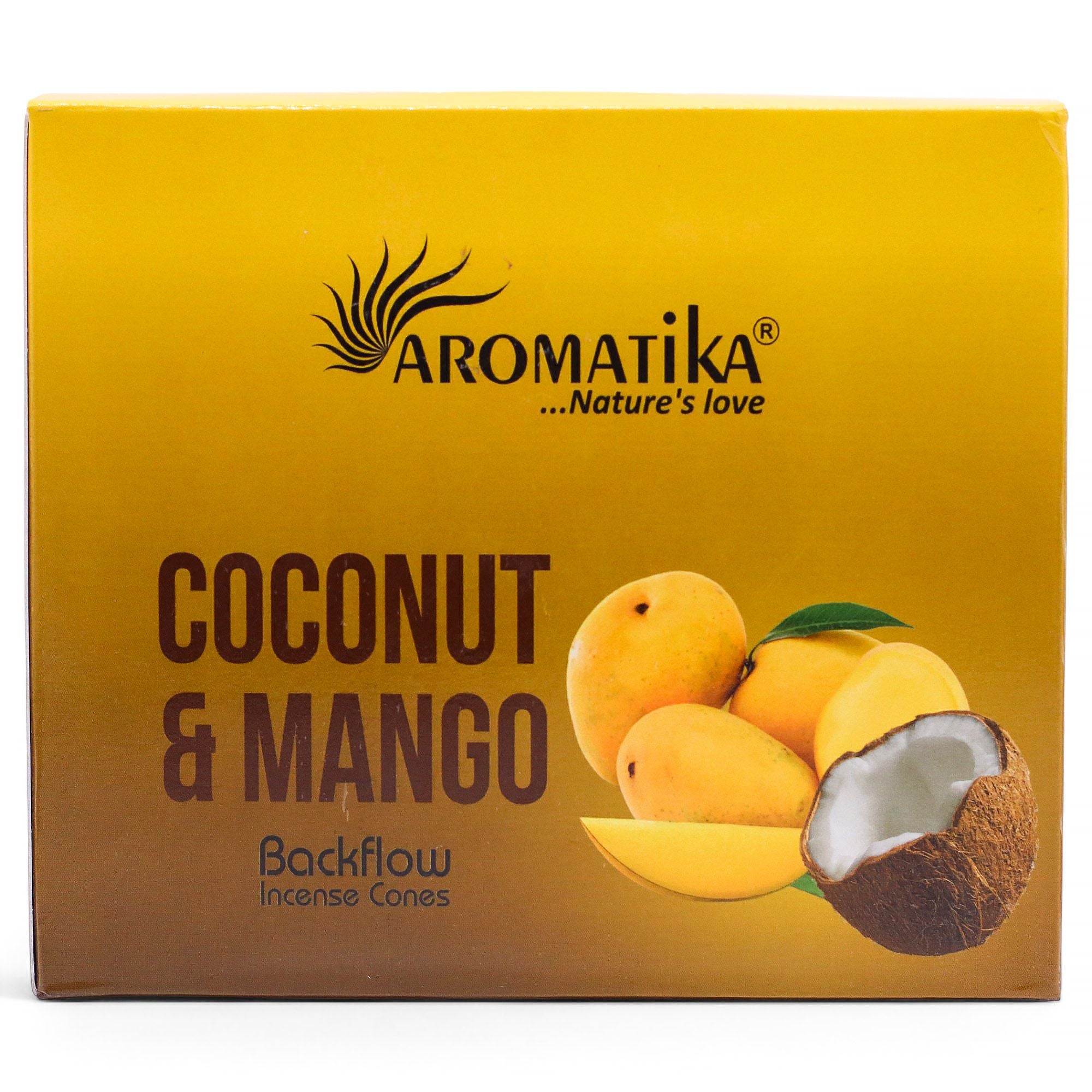 Masala Backflow Incense Cones - Coconut & Mango