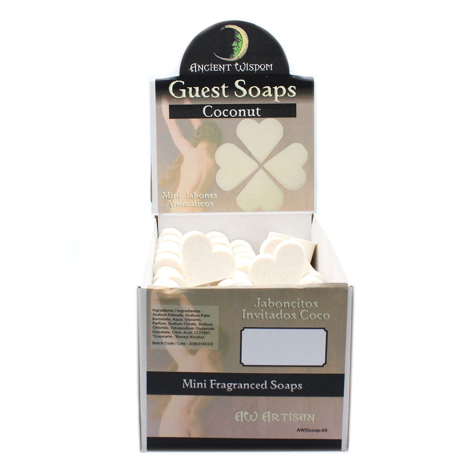 Heart Guest Soaps 10x - Coconut