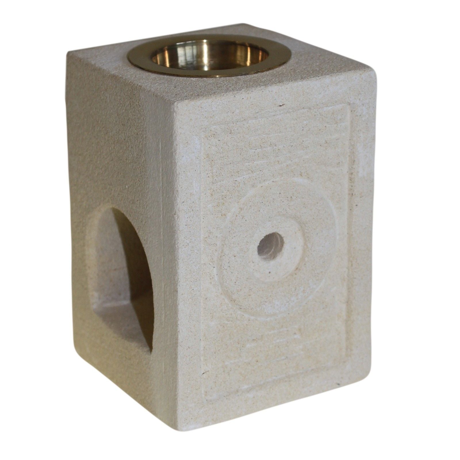 Sandstone Oil Burner - Square Moorish