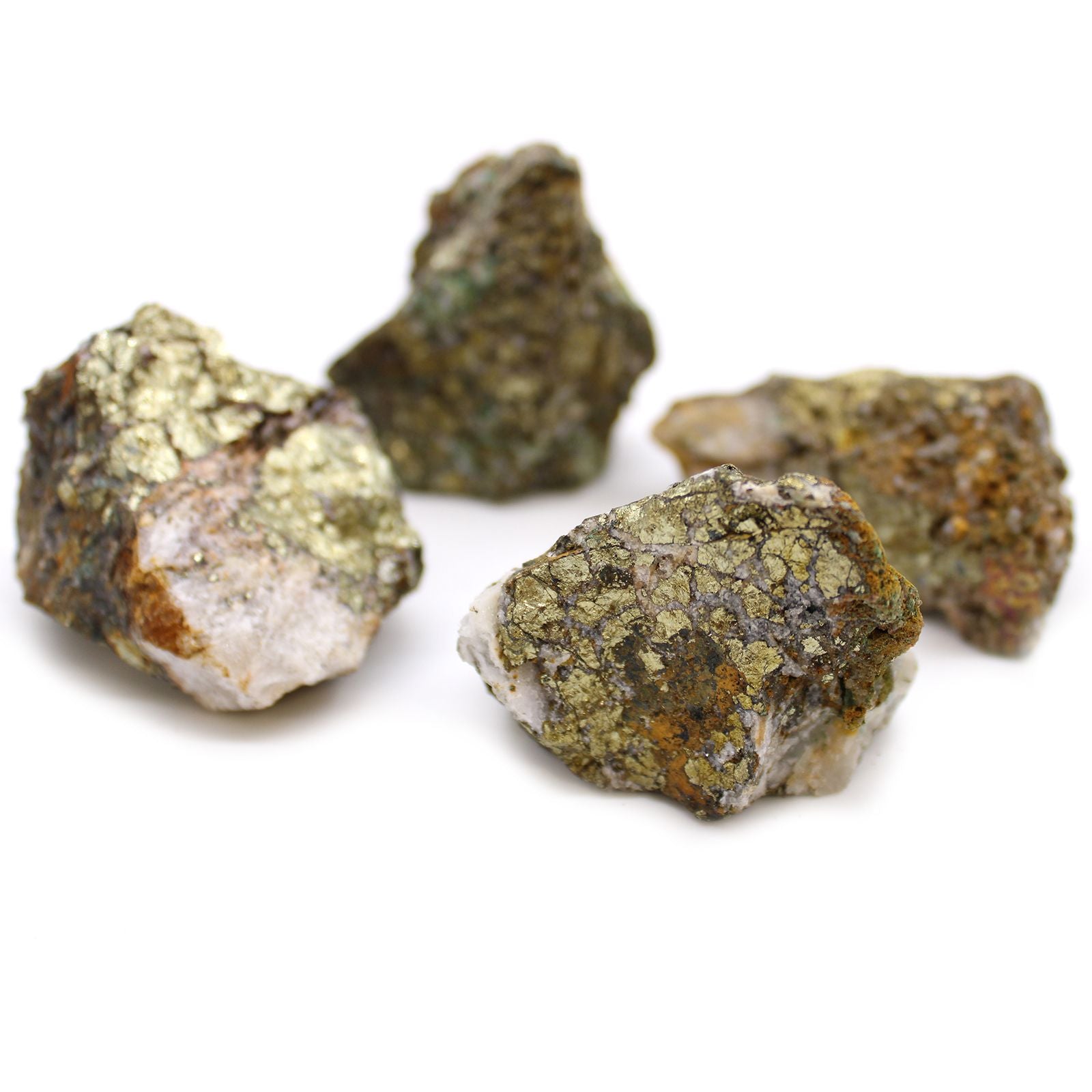 Mineral Specimens - Chalcopyrite (Approx. 80 Pieces per Tray)