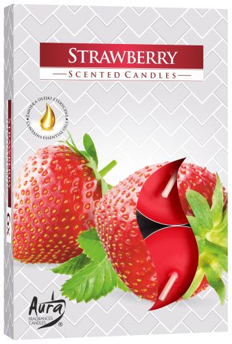 Scented Tealight Candle – Strawberry (Pack of 6)
