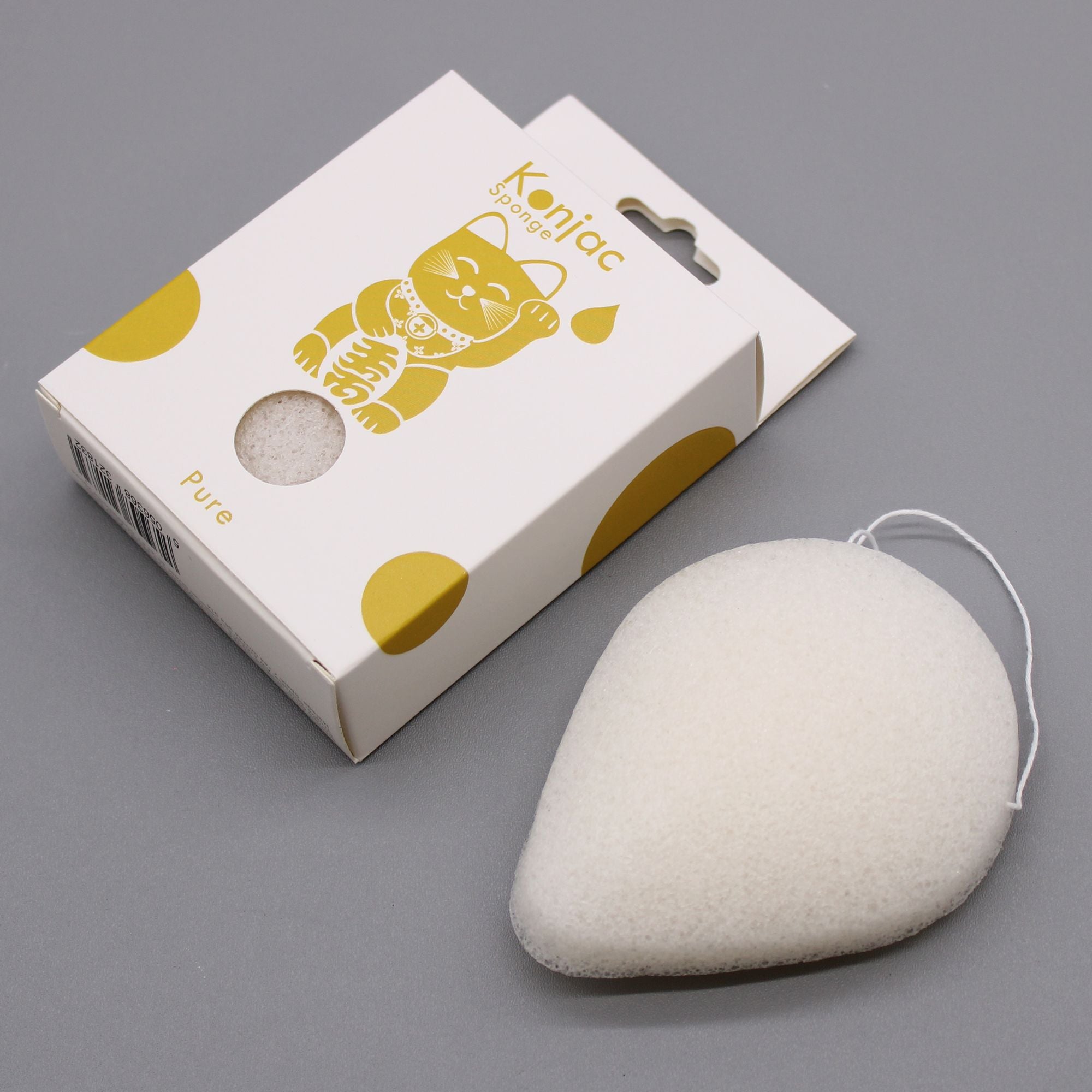 Konjac Teardrop Sponge – Natural – Sensitive Skin