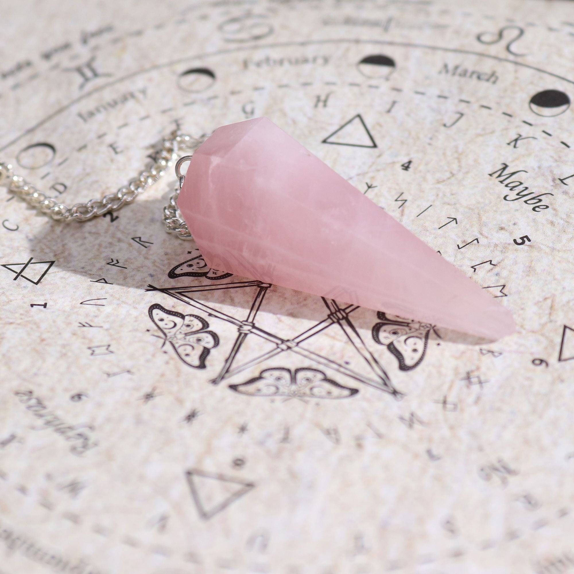 Ancient Witch Spell Incense - Rose Quartz Pendulum- Love