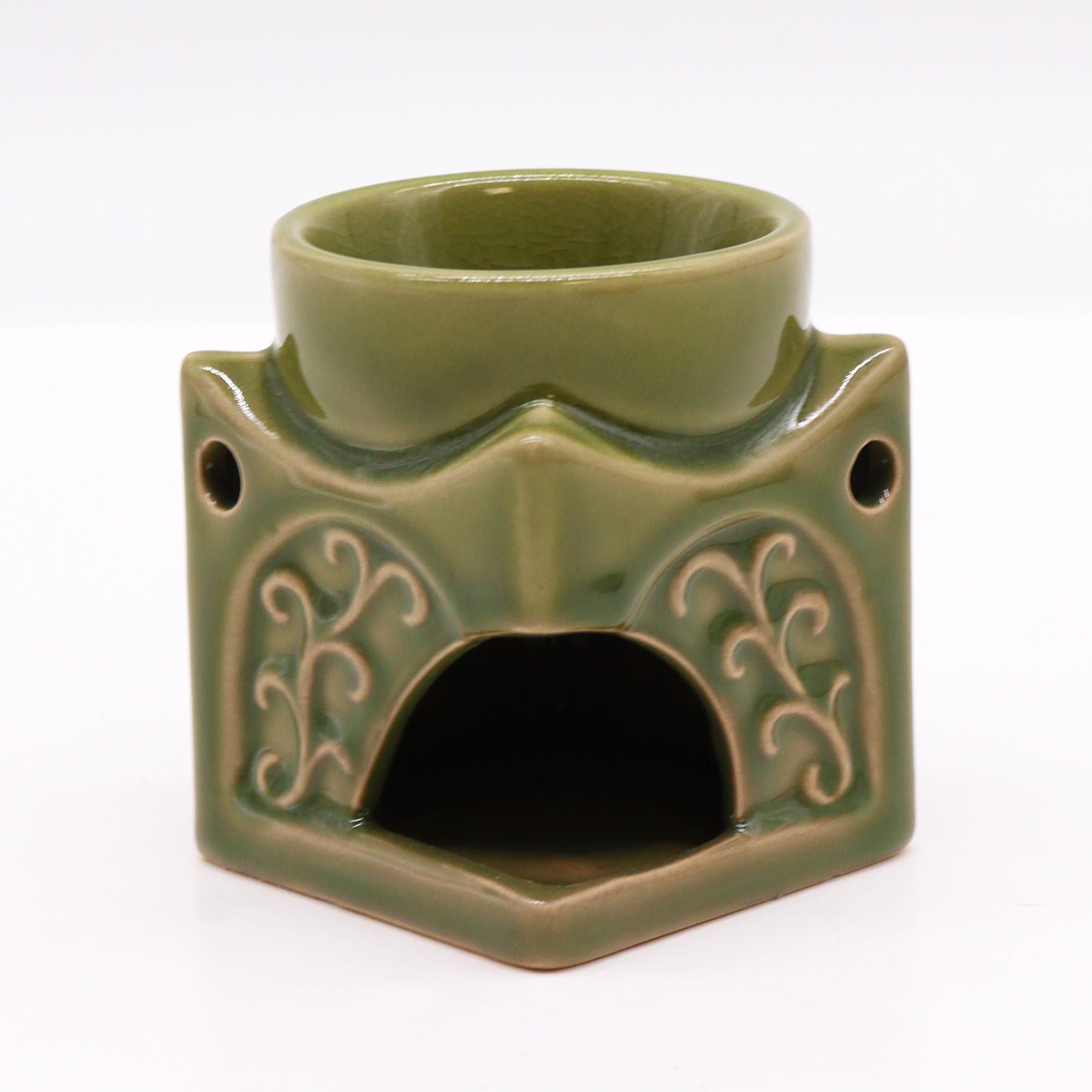 Buddha Burner Square - Light Jade