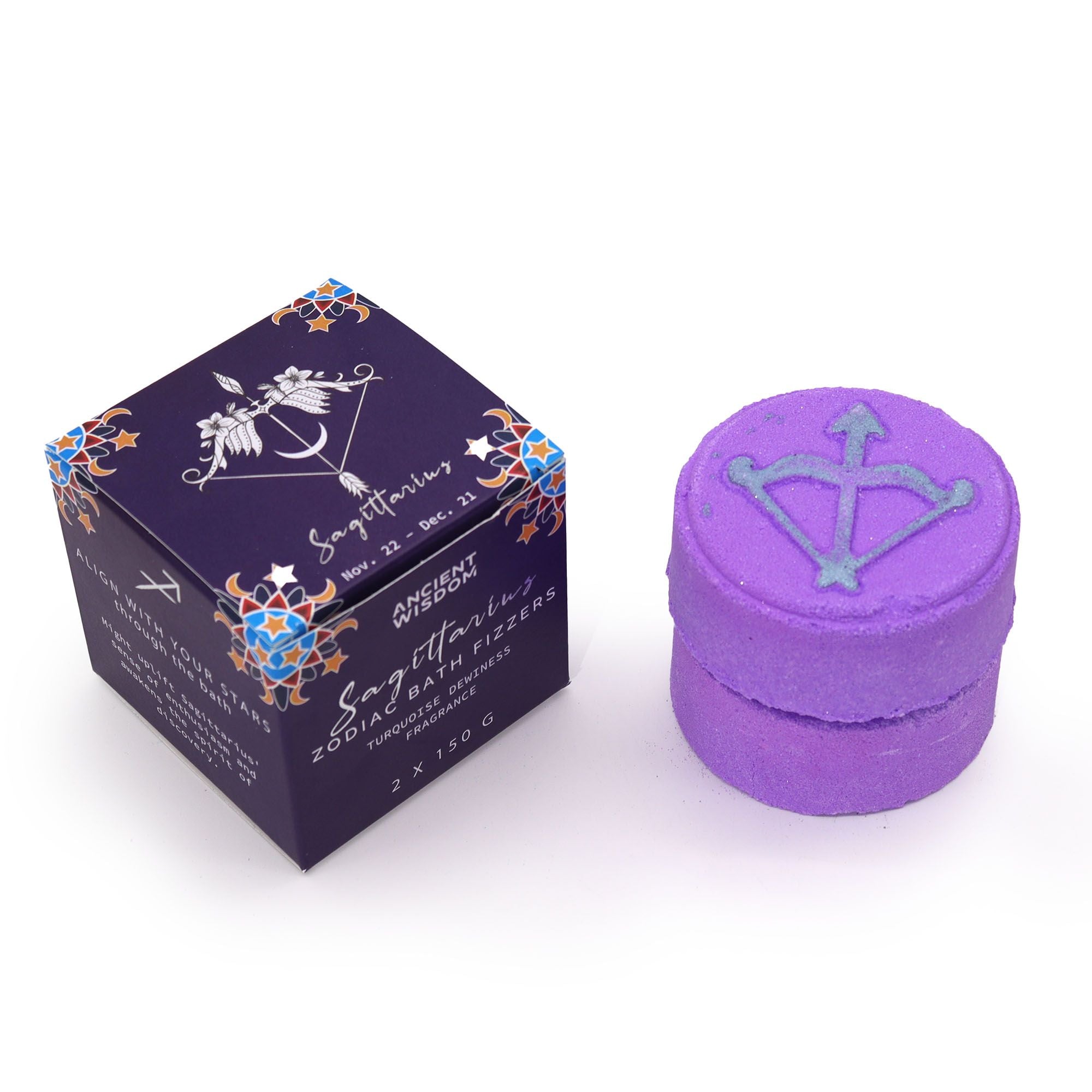 Zodiac Bath Fizzers- Sagittarius (2x150g)