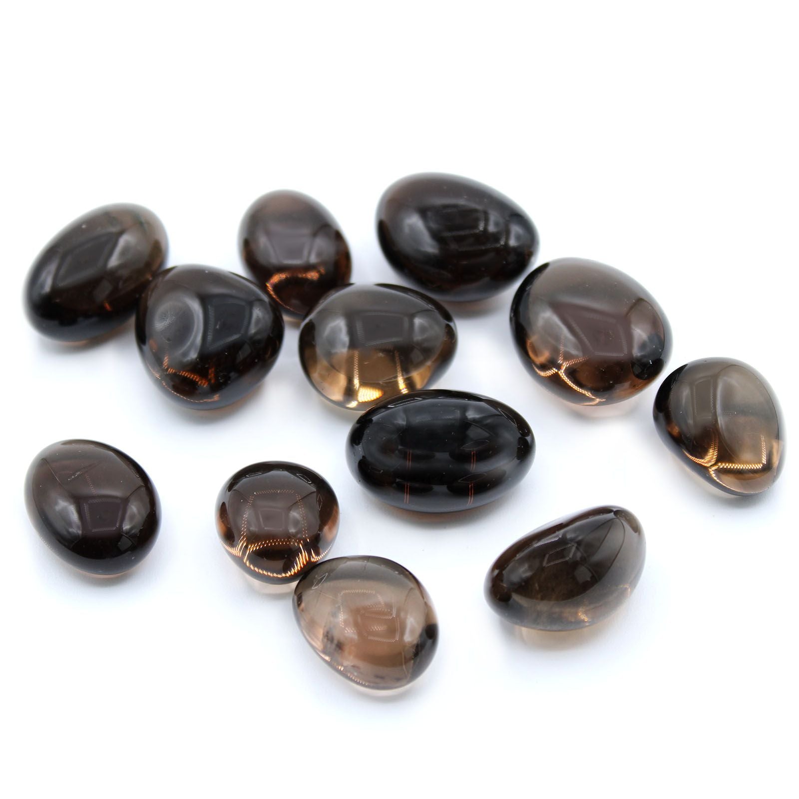 Tumble Stone x24 - L - Smoky Quartz (Irradiated)