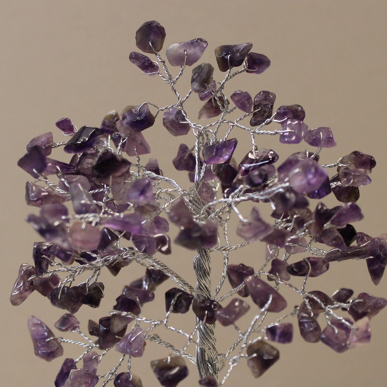 Gemstone Tree (160 Stones) - Amethyst on Orgonite Base