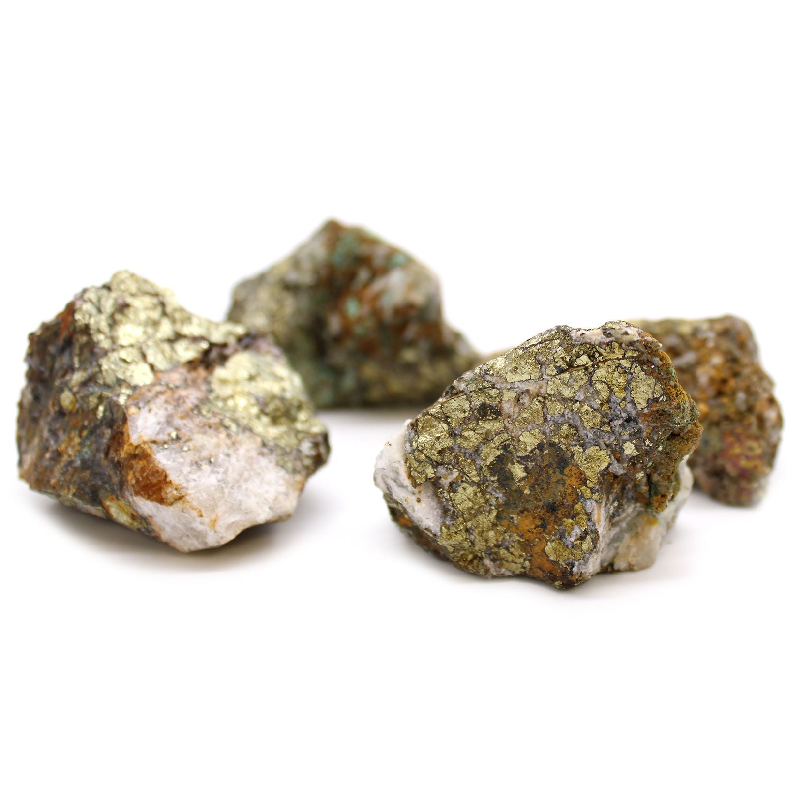 Mineralproben - Chalkopyrit (ca. 80 Stück pro Schale)