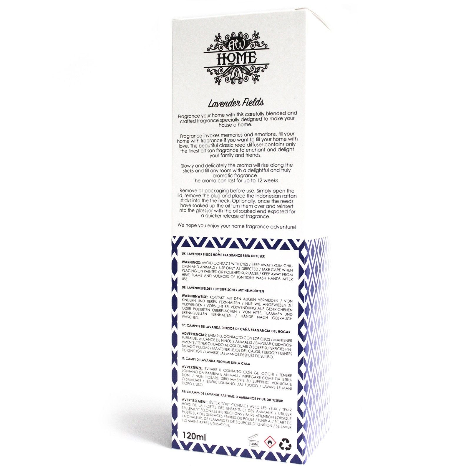 Reed Diffuser 120 ml – Lavender Fields