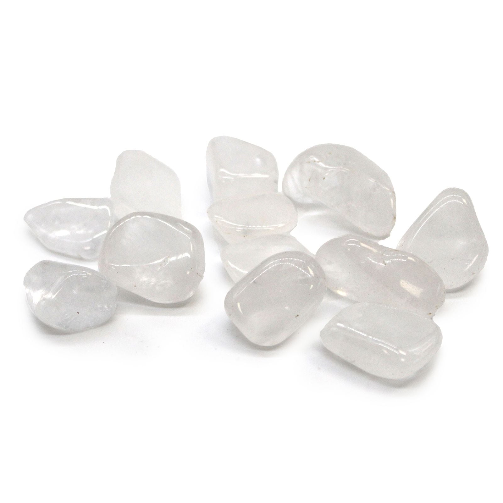 Tumble Stone x24 - L - Rock Crystal (A Grade)