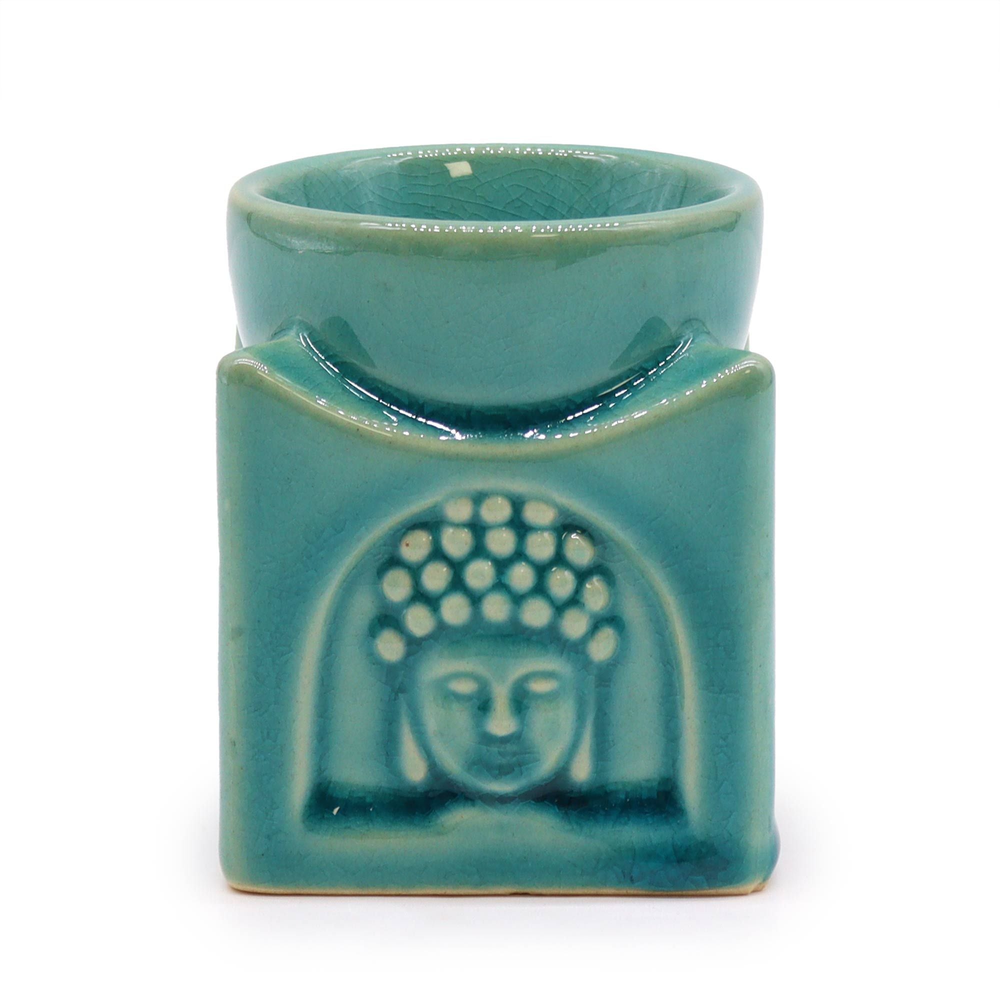 Buddha Burner Square - Soft Turquoise