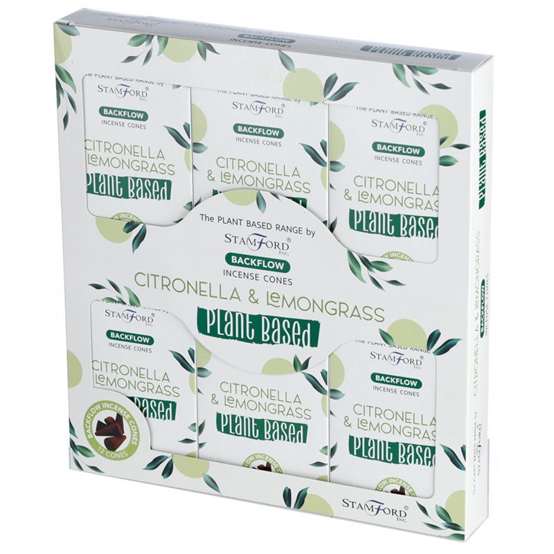 Pflanzliche Räucherkegel mit Rückfluss – Citronella & Lemongrass