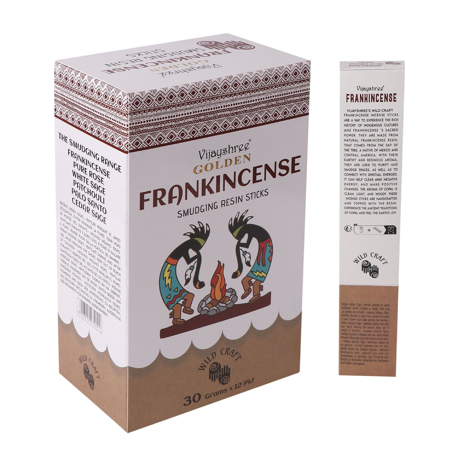Golden Frankincense Smudging Resin Sticks 30g (6s)