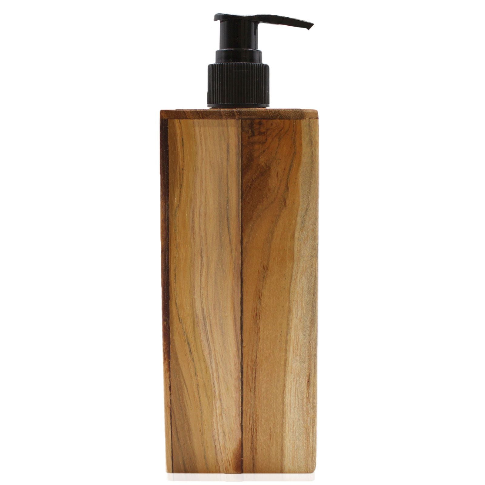 Teakholz – Quadratischer Seifenspender 200ml