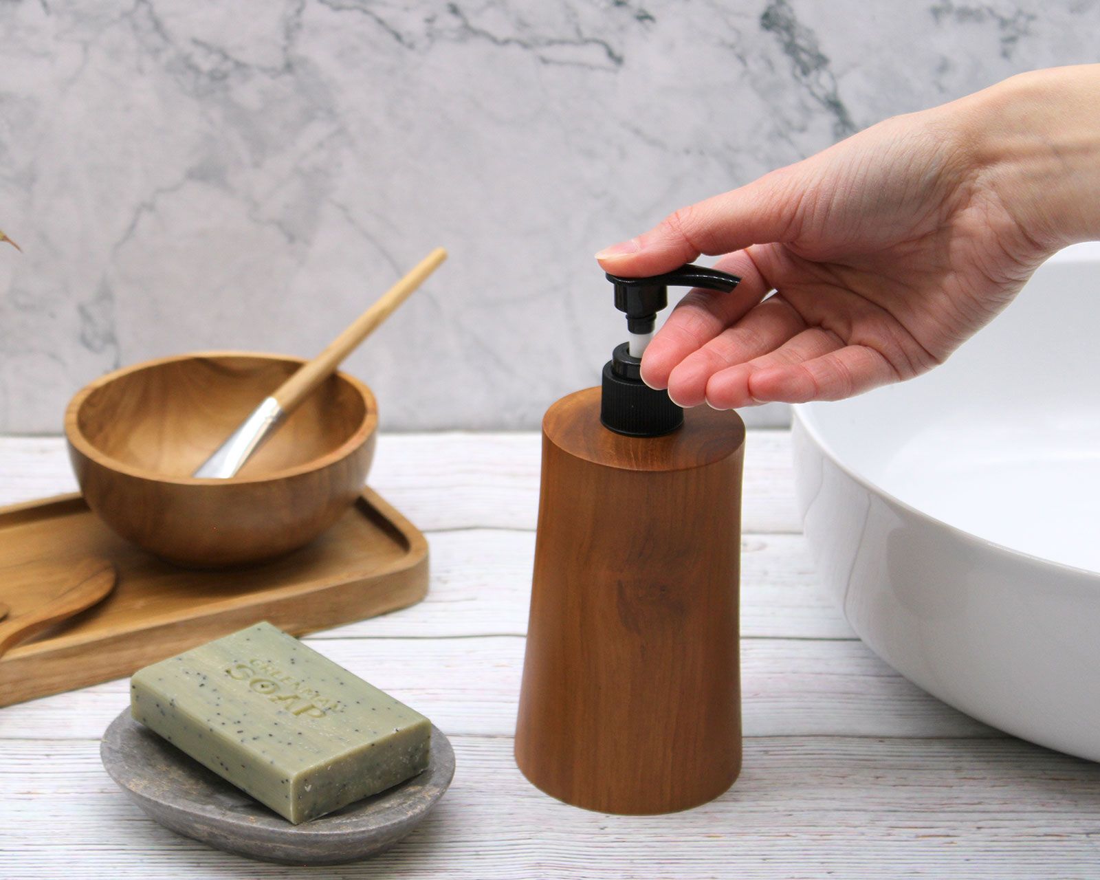 Teak – Tvålpump Taper 200 ml