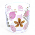 Natural Floral Glass Straight Candle Holder – Primavera