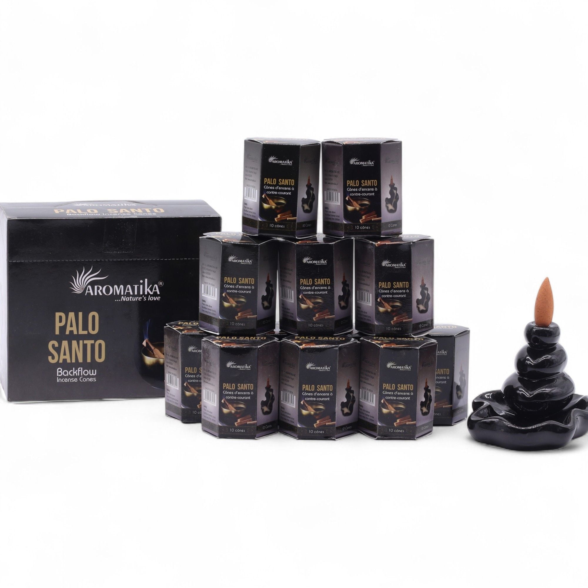 Masala Backflow Incense Cones - Palo Santo