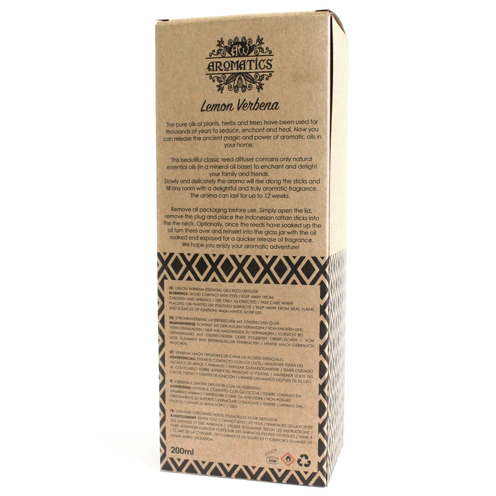 Reed Diffuser 200 ml – Lemon Verbena