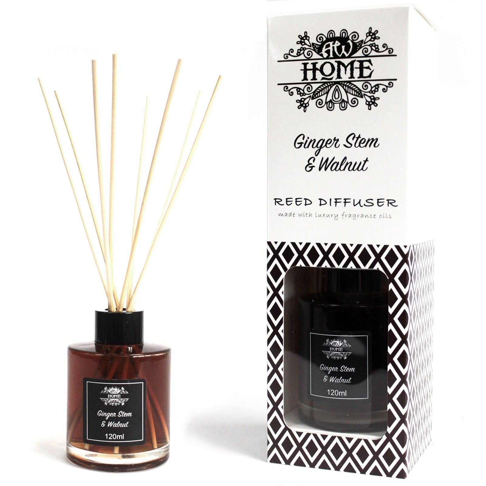 Reed Diffuser 120 ml – Ginger Stem & Walnut