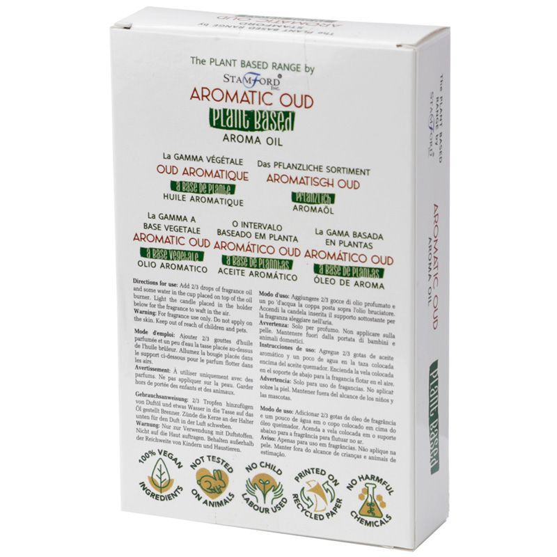 Plant Based Aroma Oil 10ml - Aromatic Oud