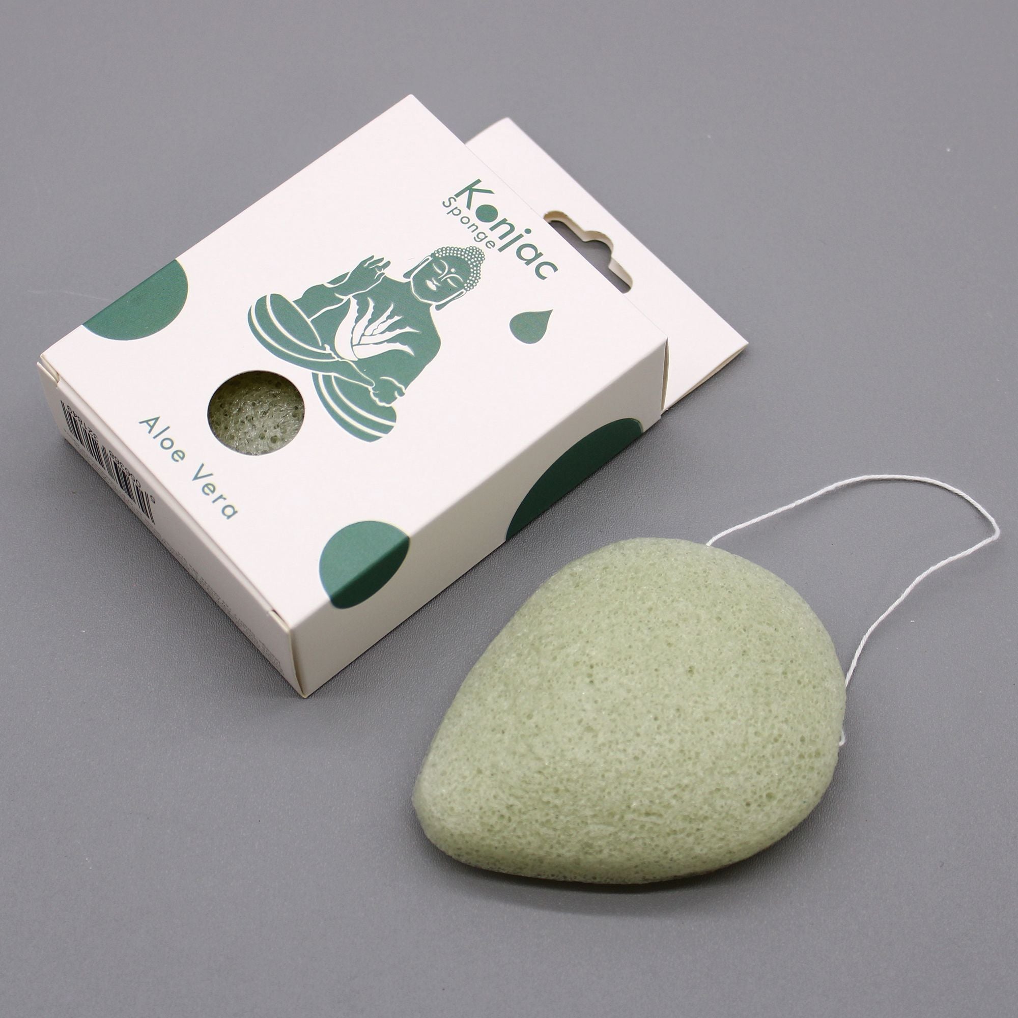 Konjac Teardrop Sponge – Aloe Vera – Healing