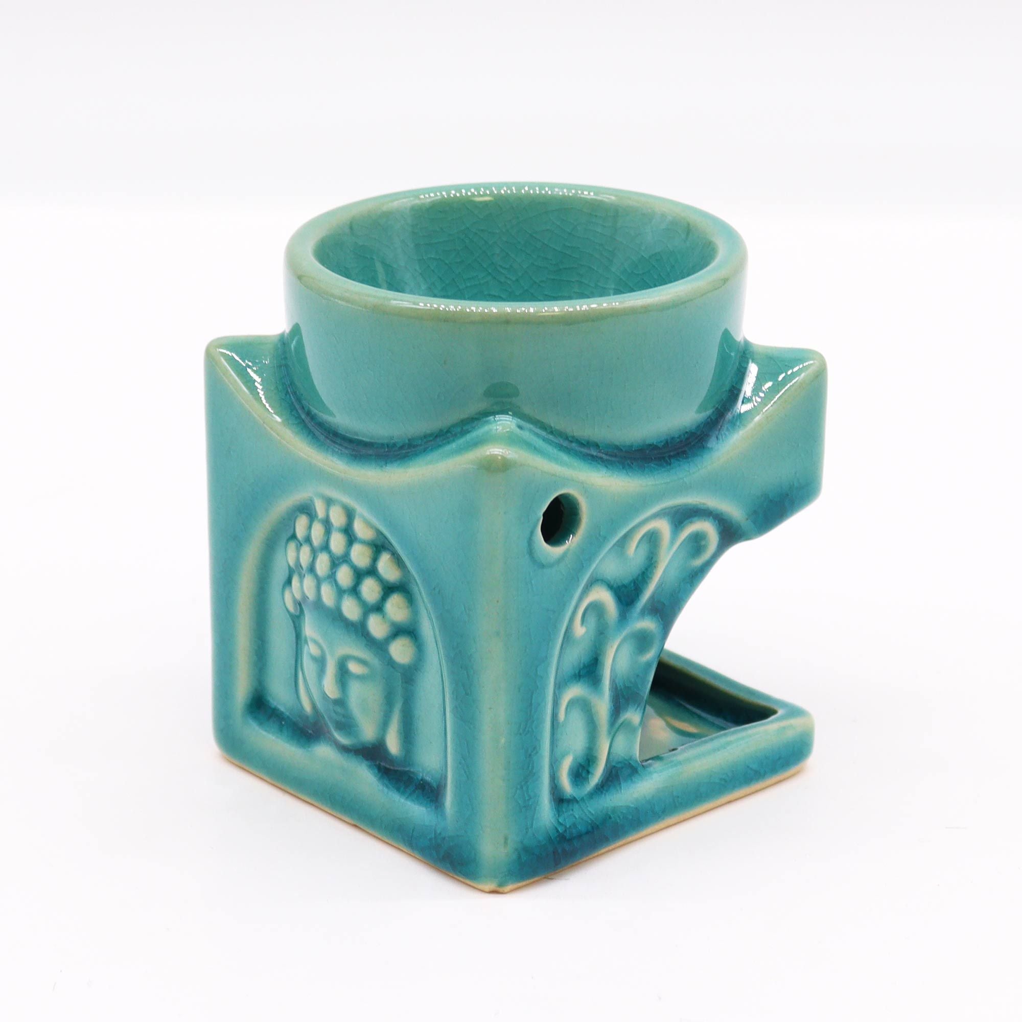 Buddha Burner Square - Soft Turquoise