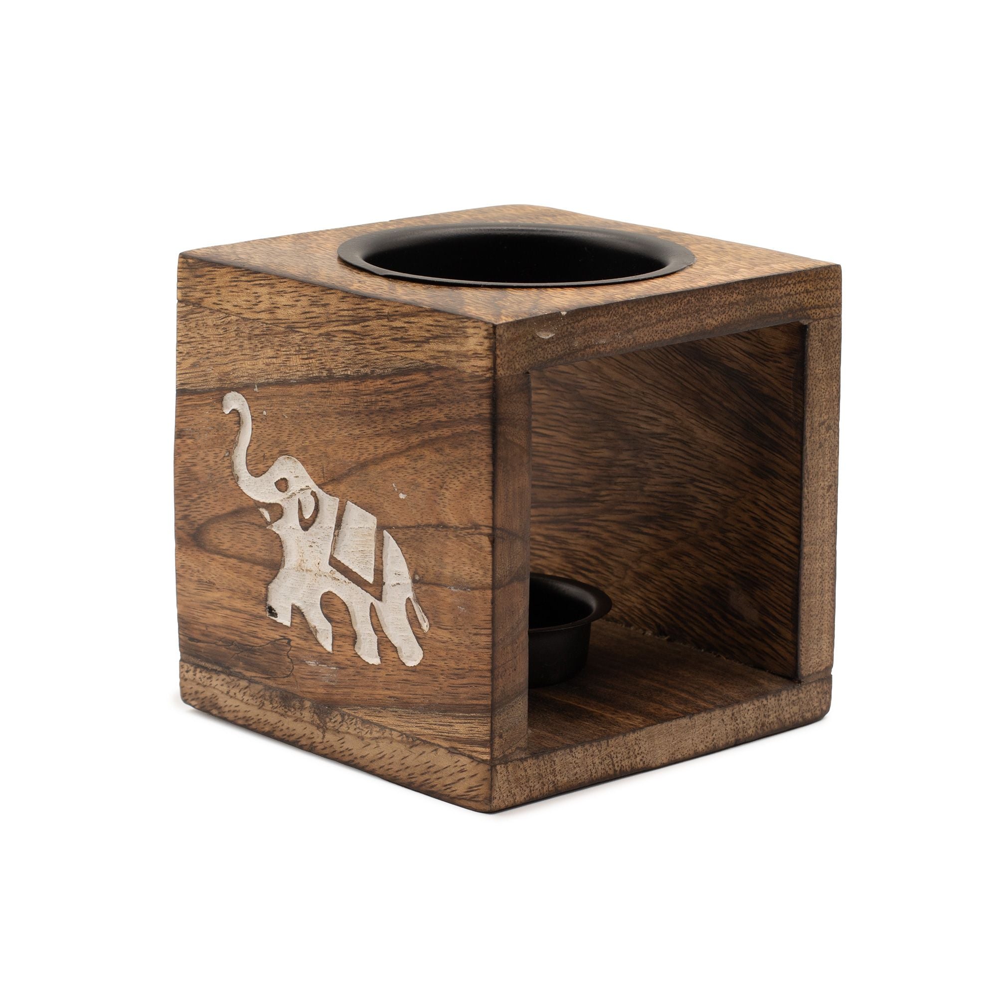 Mango Wood Oil Burner  - Elephant