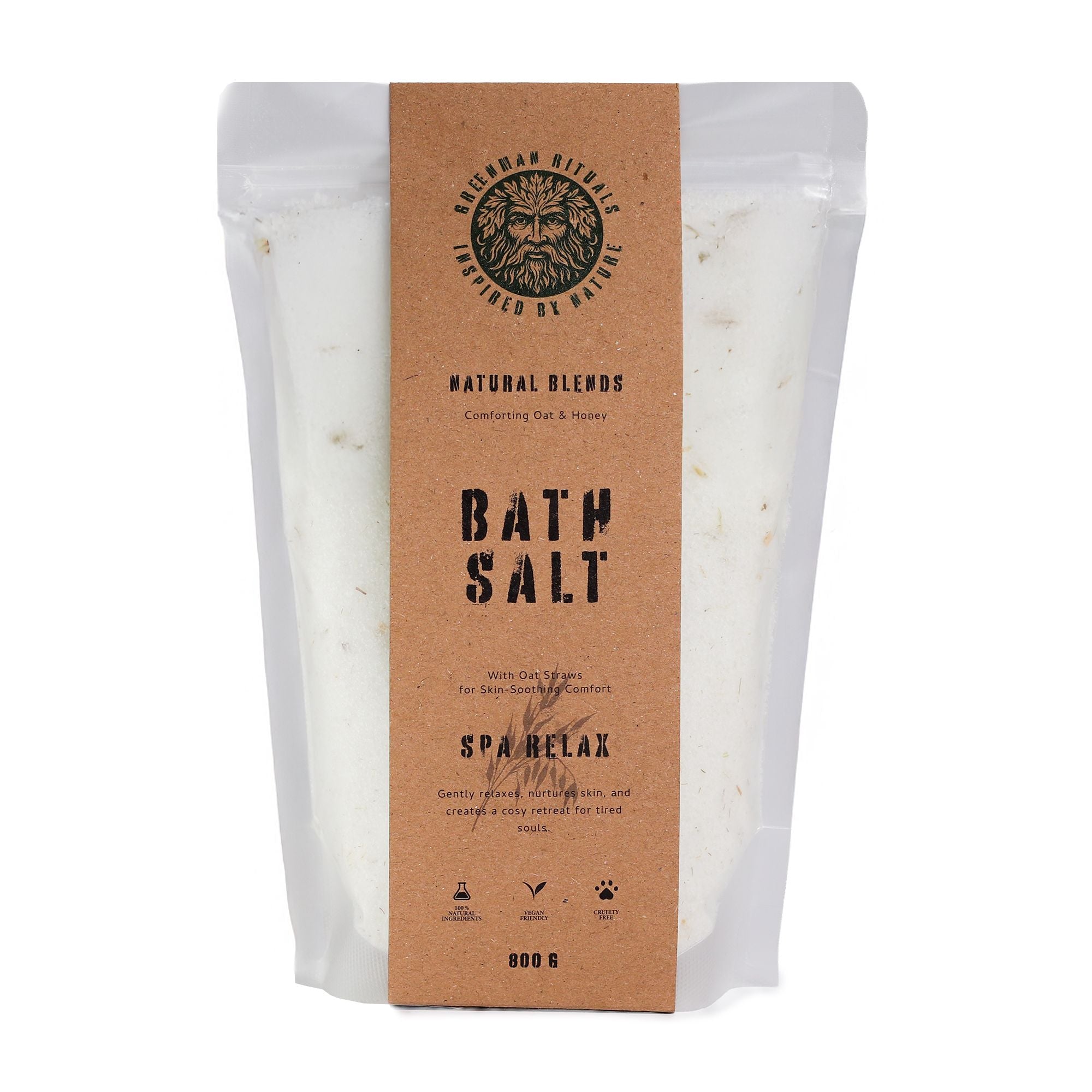 Greenman Rituals Epsom Bath Salt Oat & Honey – Spa Relax Blend