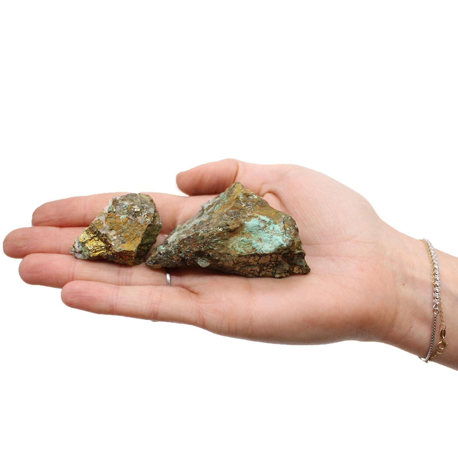 Mineralproben - Chalkopyrit (ca. 80 Stück pro Schale)