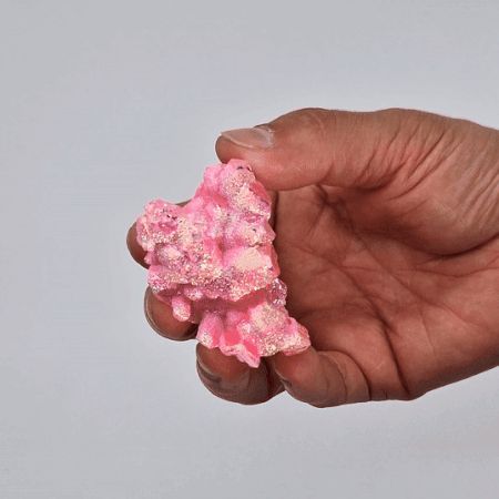 Enhanced Natural Quartz Cluster - Aura Rose Halo Quartz (Approx. 7–10 cm)