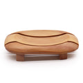Mahogany Soap Dish - Oval in Rectangle