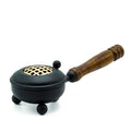 Iron Censer Incense Burner Medium - Gold detail