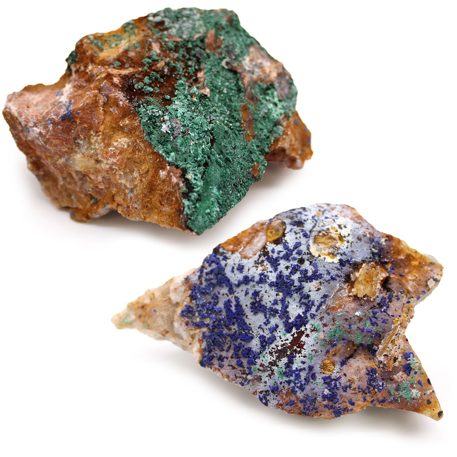 Mineralspecimen - Azurit Malakit (cirka 20 stycken per bricka)