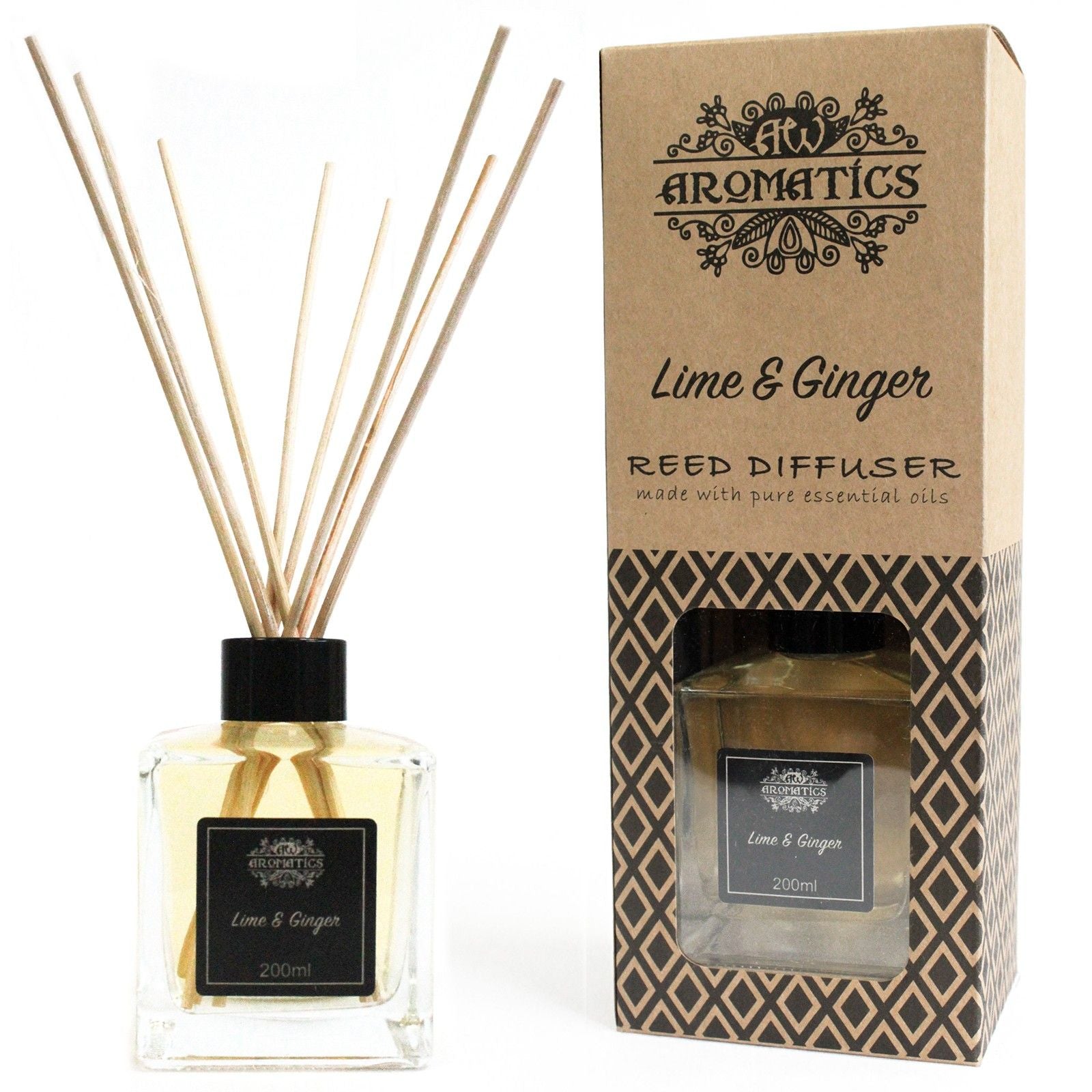 Reed Diffuser 200 ml – Lime & Ginger