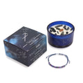 Zodiac Crystal Candle + Gemstone Bracelet - Sagittarius