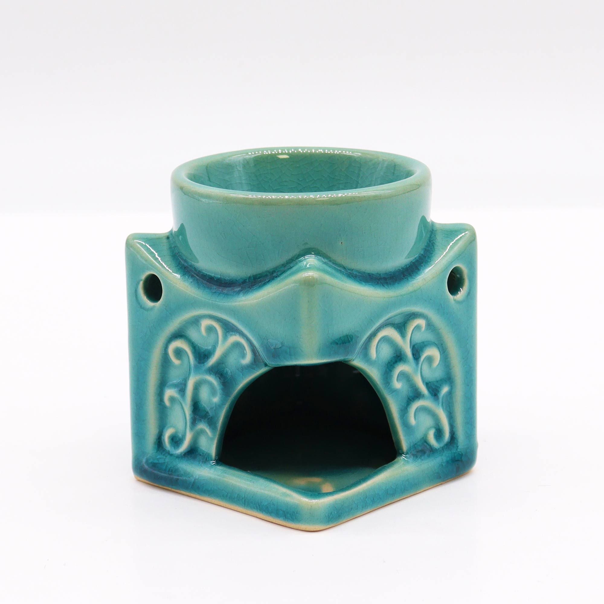 Buddha Burner Square - Soft Turquoise