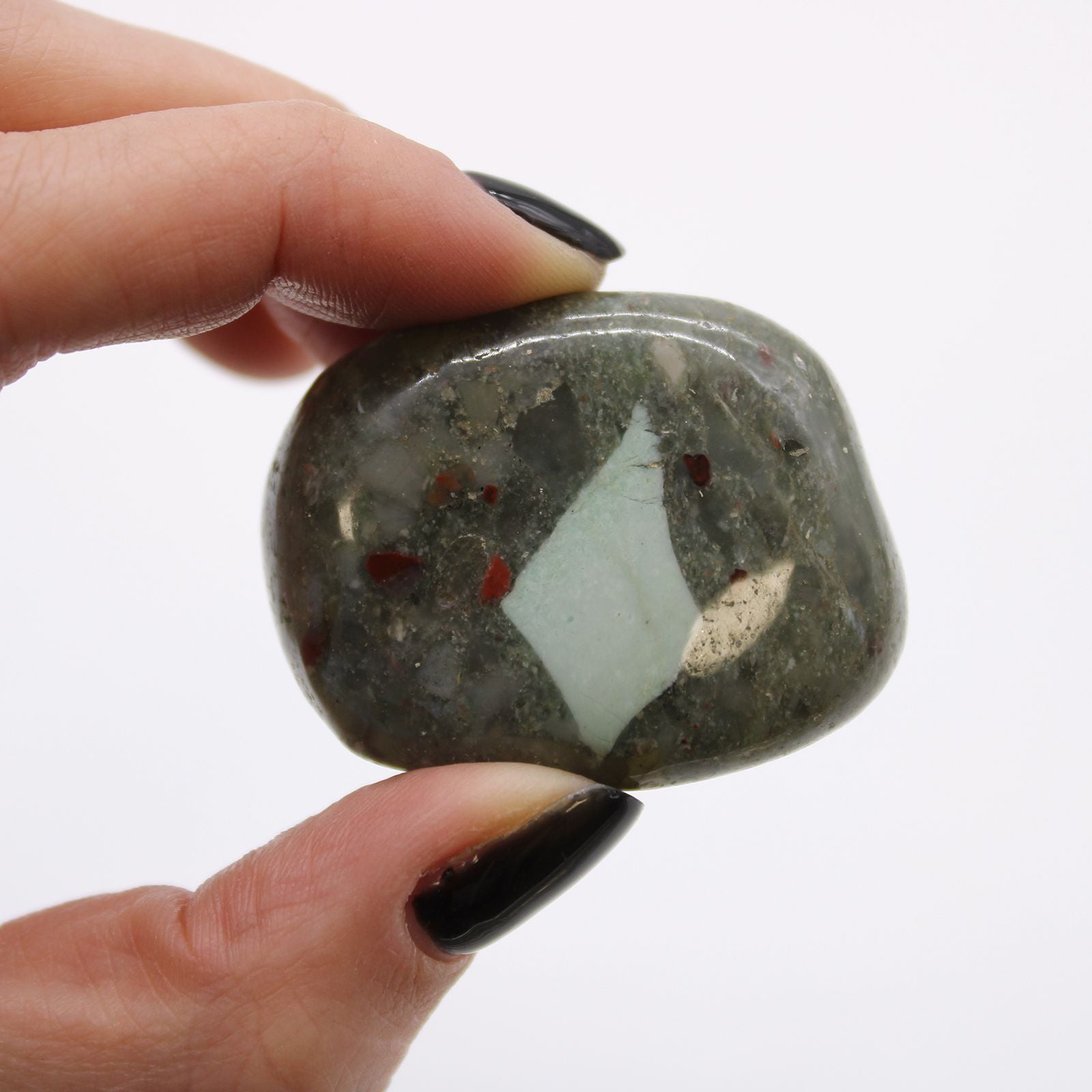 African Tumble Stone x6 - Large - Bloodstone (Sephtonite)