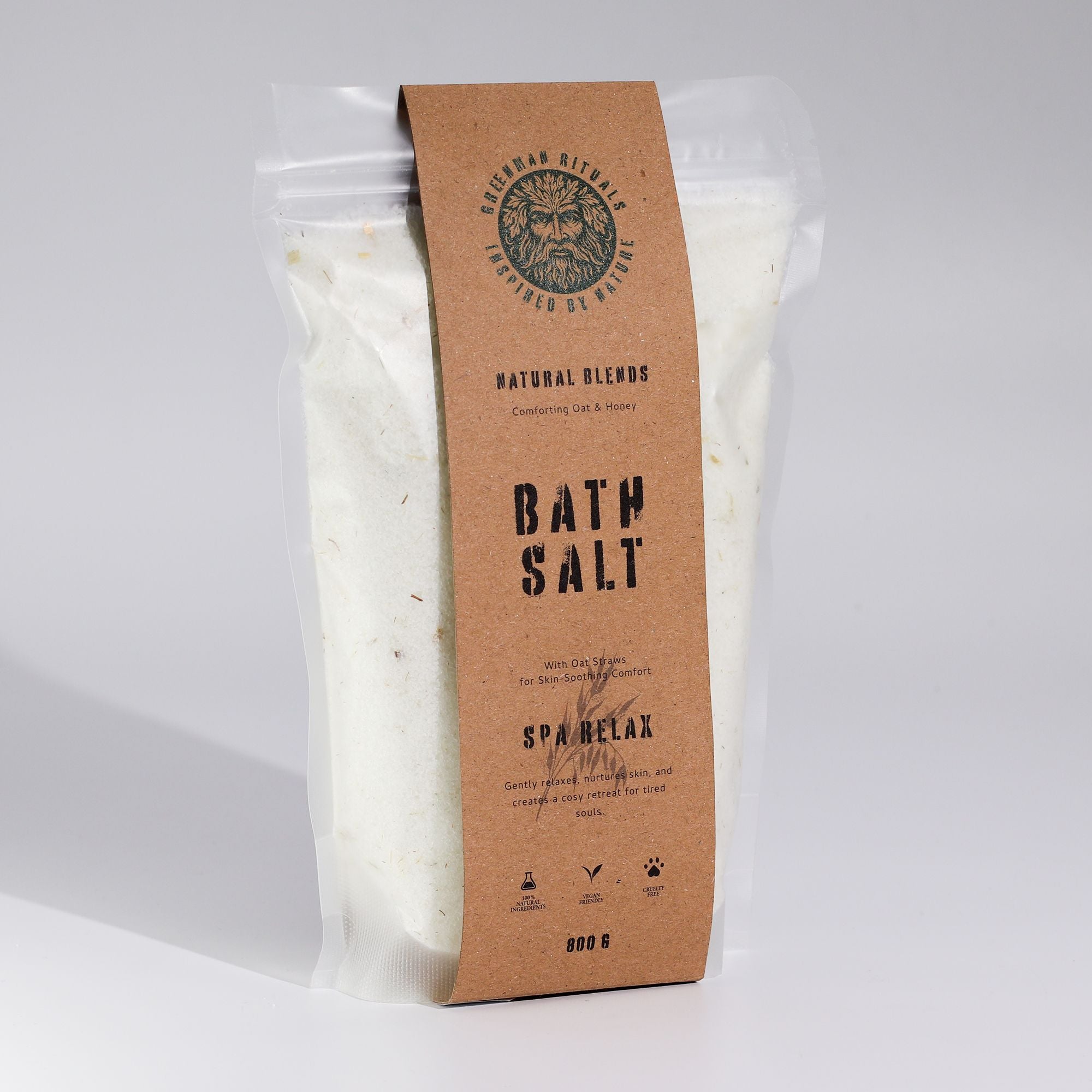 Greenman Rituals Epsom Bath Salt Oat & Honey – Spa Relax Blend