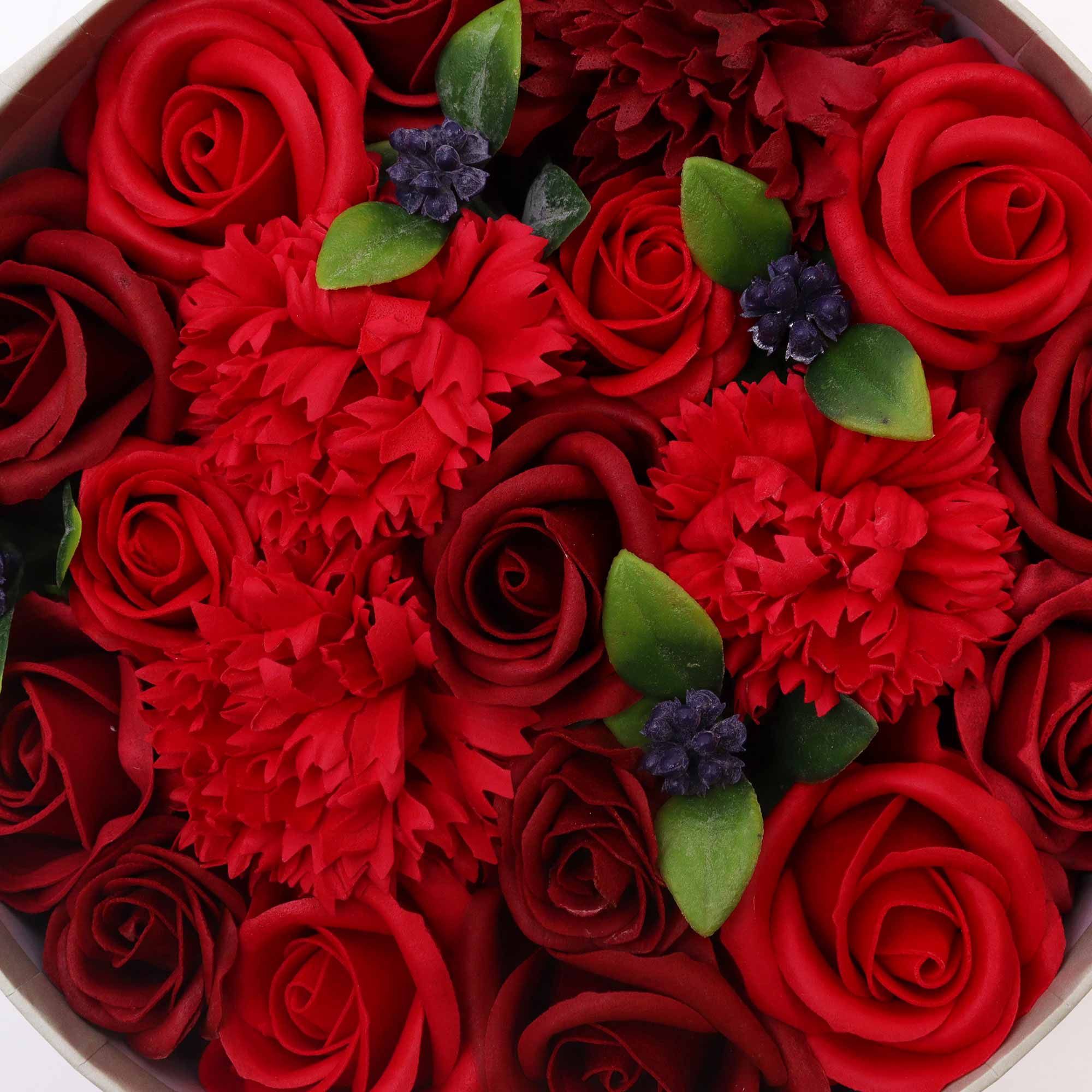 Merci Round Gift Box – Classic Red Roses