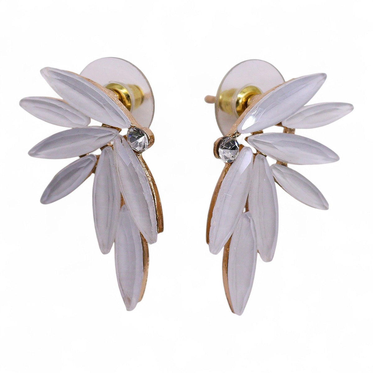 Pearl Vintage Glass Earrings - Fairies