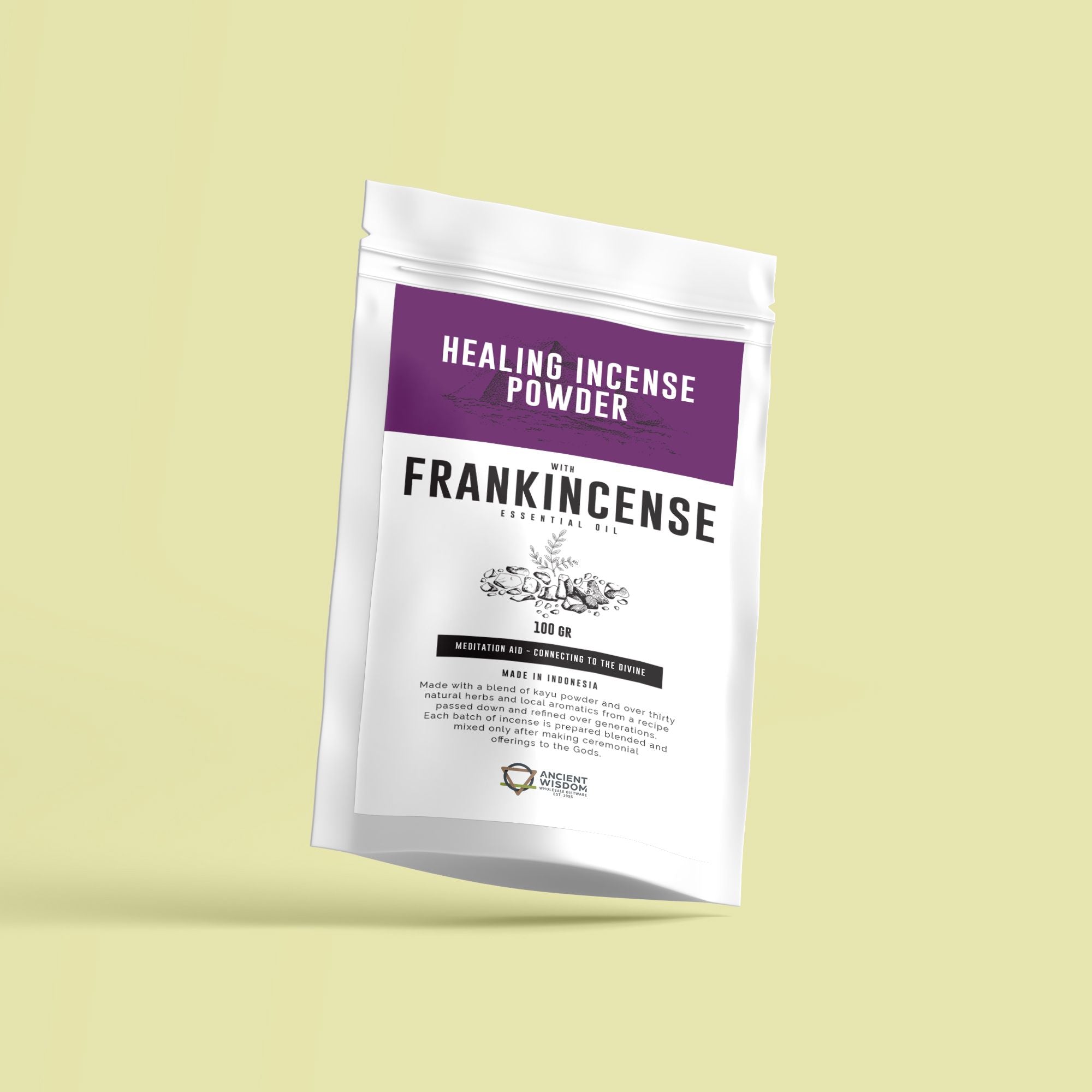 Healing Incense Powder - Frankincense 100g