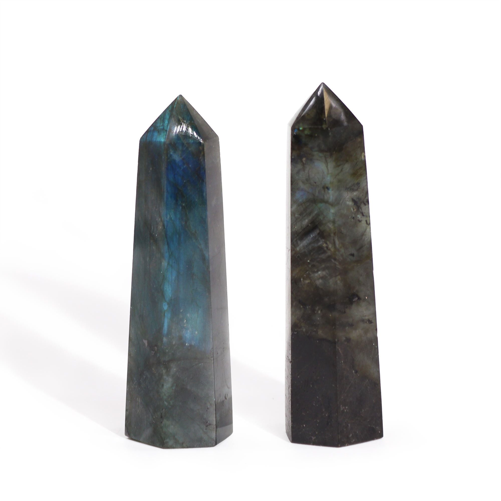 Madagascar Labradorite Point (Approx. 80–90 mm)